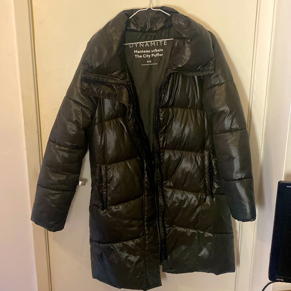 Dark green DYNAMITE puffer coat